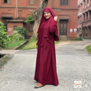 মেরুন কালার-ফুল সেট